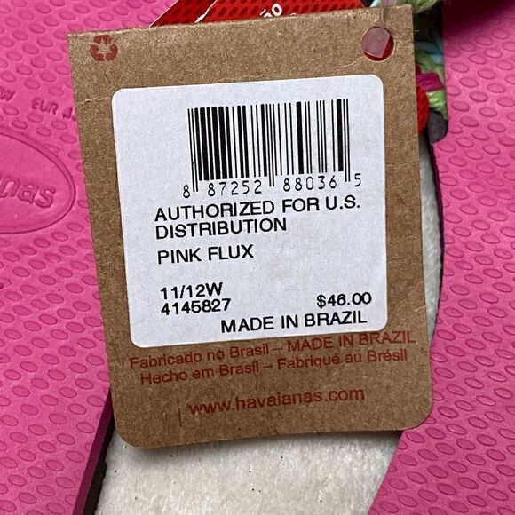 Havaianas Pink Flux Flip Flop Slide NWT - Picture 4 of 6